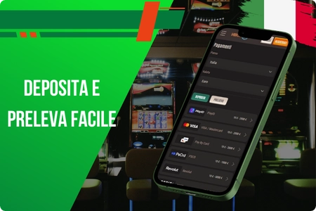 Versamenti e prelievi sui casino non AAMS