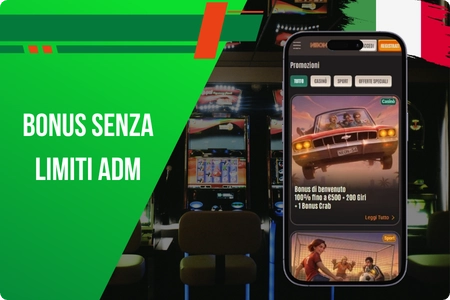 Bonus di benvenuto nei casino non AAMS